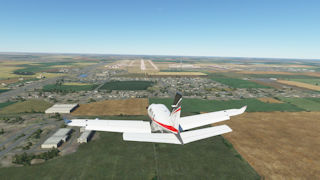 Landing at Lubbock Preston Smith (KLBB), Lubbock, Texas